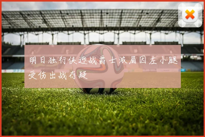 明日独行侠迎战爵士浓眉因左小腿受伤出战存疑